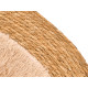 ROUND NON-SLIP JUTE RUG BEIGE PILE 100CM