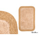 RECTANGULAR NON-SLIP JUTE RUG BEIGE PILE 120X80CM
