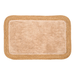 ALFOMBRA YUTE ANTIDES RECT PELO BEIGE 120X80CM