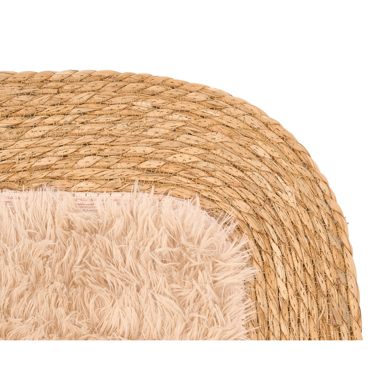 TAPPETO JUTA ANTISCIVOLO RETTANGOLARE BEIGE 120X80