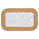 ALFOMBRA YUTE ANTIDESLIZANTE RECT BLANCO 80X50CM