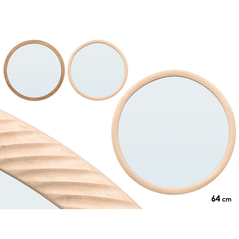 ROUND MIRROR ASRT 2 64CM