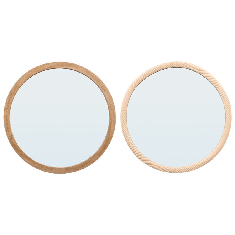 MIROIR ROND ASSORTI 2 64CM
