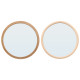 MIROIR ROND ASSORTI 2 64CM