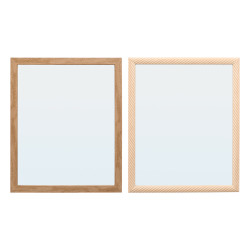MIROIR RECTANGULAIRE ASSORTI 2 40X50CM