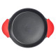 30 cm black aluminum paella pan with handles