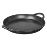 PAELLEIRA ALUMINIO INDUCAO 39 CM PEGAS PRETAS