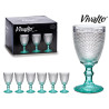 WINE FOOT TURQUOISE POINTS CUP