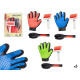 SET 3PZS LIMPIEZA MASCOTA CEPILLO GUANTE SRT 3 COL