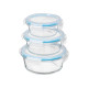 SET 3 ROUND AIRTIGHT FOOD CONTAINER