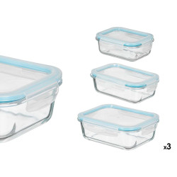 SET 3 RECTANGULAR AIRTIGHT FOOD CONTAINER