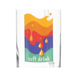 VASO TAPA PAJITA CRISTAL SOFT DRINK 620ML