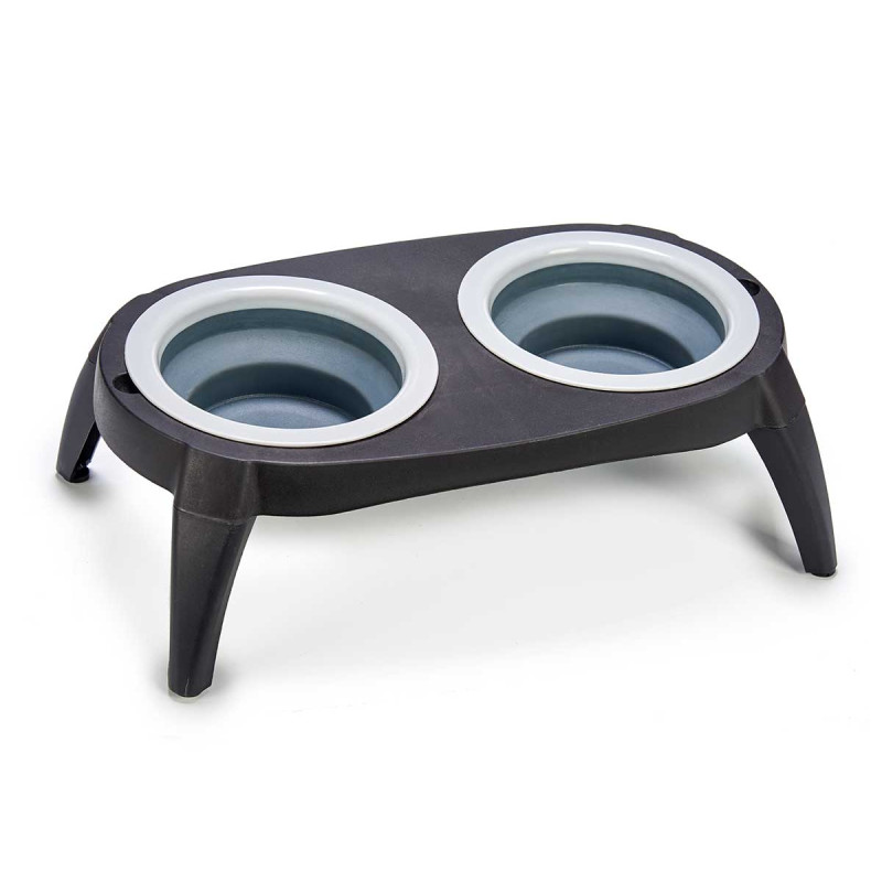 MANGEOIRE DOUBLE SILICONE GRIS