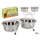SET 2 COMEDEROS ACERO MASCOTA 400ML