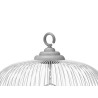 JAULA REDONDA METAL GRANDE BLANCA GRIS