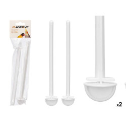 SET 2 STICKS CAGE ACCESSORY WHITE 