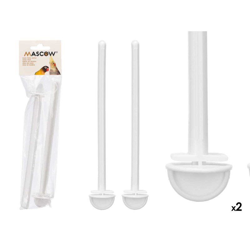 SET 2 STICKS CAGE ACCESSORY WHITE 