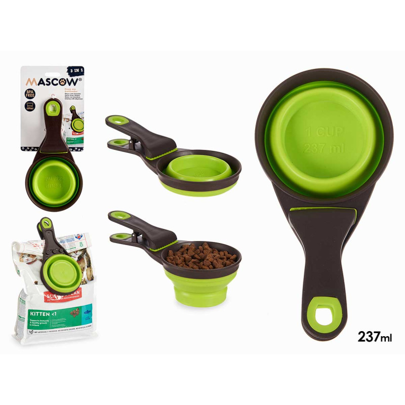 PINZA CUCHARA DOSIFICADOR 3 EN 1 237ML