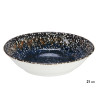 PLATO PORCELANA HONDO 21CM AZUL UNIVERSO