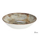 PORCELAIN SOUP PLATE 21CM STONE BROWN