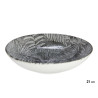 PLATO PORCELANA HONDO 21CM HOJA