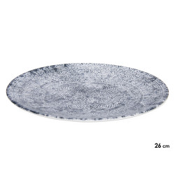 PORCELAIN DINNER PLATE 26CM AZTEC