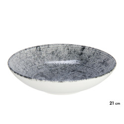 PLATO PORCELANA HONDO 21CM AZTECA