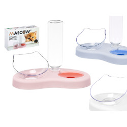 MANGIATOIA FORMA GATTO PLASTIC CIOTOLA ACQUA ASS 3