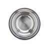 METAL PET FEEDER 26CM FOOTPRINTS RUBBER