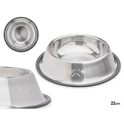 MANGEOIRE METAL 22CM EMPREINTES CAOUTCHOUC