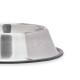 COMEDERO MASCOTA METALICO 22CM HUELLAS GOMA