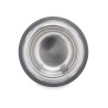 METAL PET FEEDER 16CM FOOTPRINTS RUBBER