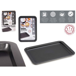 38CM RECTANGULAR METAL TRAY  
