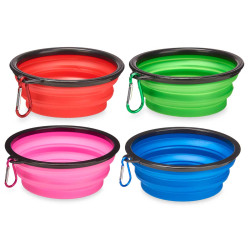 MANGIATOIA SILICONE PIEGHEVOLE 12,5CM ASS 4