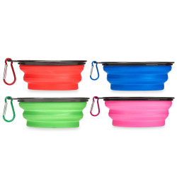 MANGEOIRE ABREUVOIR SILICONE PLIANT 17,5CM ASSORT4