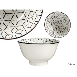 16CM BLACK GREEK BOWL 