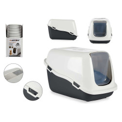 LETTIERA COPERTA PLASTICA CON FILTRO ANTRACITE