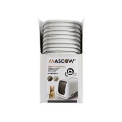 BAC A LITIERE COUVERT PLASTIQUE AVEC FILTRE ANTHRA