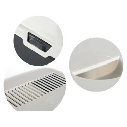 LETTIERA COPERTA PLASTICA CON FILTRO ANTRACITE