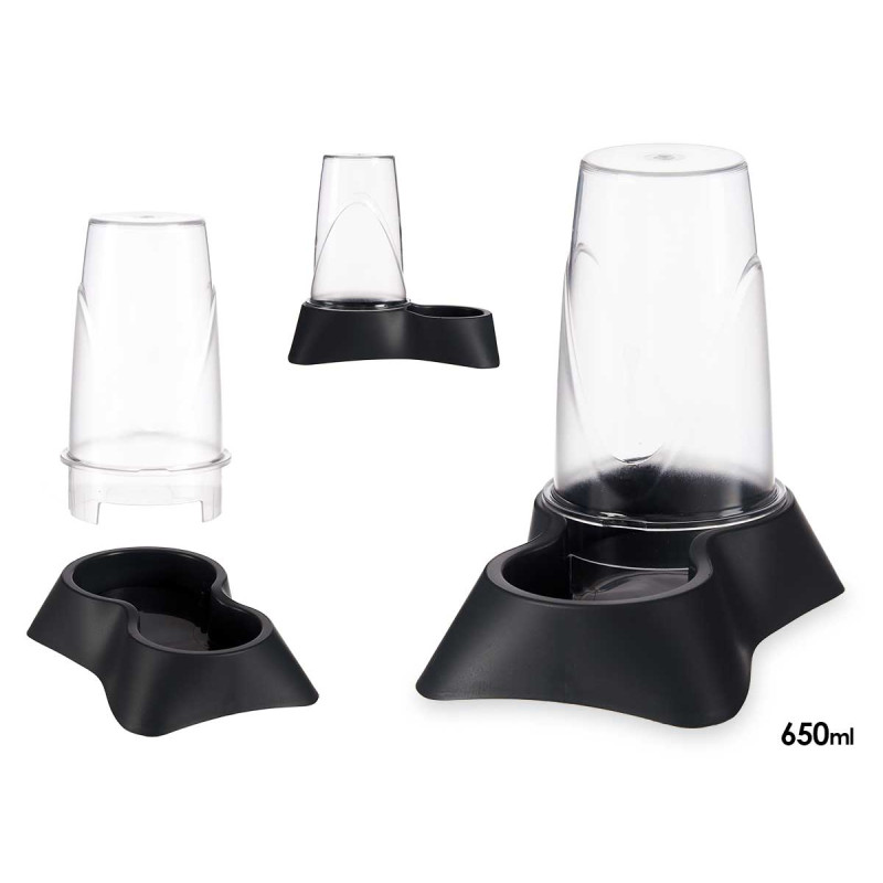 ASSIETTE ABREUVOIR PLASTIQUE RESERVE 0,65L ANTHRAC