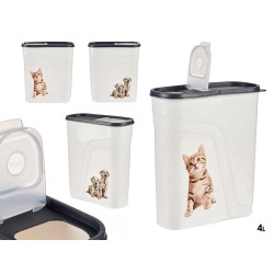 CUBE DISTRIBUTEUR ALIMENTS PLASTIQUE 4L