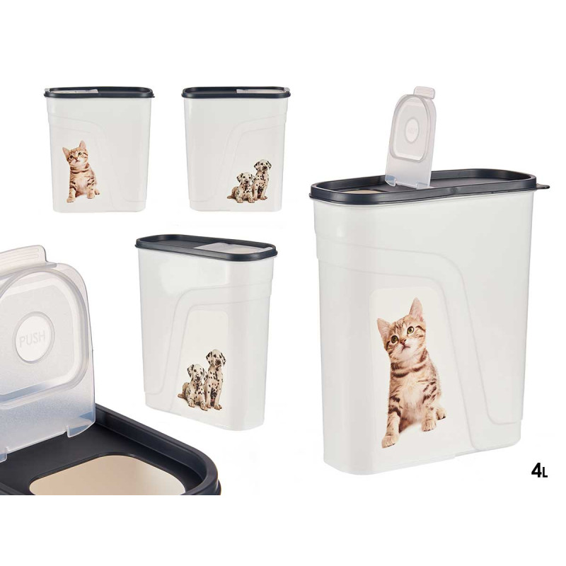 BALDE DISPENSADOR COMIDA PLASTICO 4L 