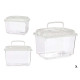 PECERA MEDIANA 24X17CM BLANCA CON ASA
