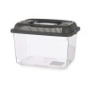 ANTHRACITE 24X17CM MEDIUM FISH TANK WITH HANDLE 