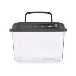 ANTHRACITE 24X17CM MEDIUM FISH TANK WITH HANDLE 