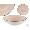 PLATO RELIEVE HONDO BEIGE 20CM