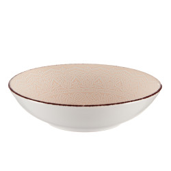 ASSIETTE RELIEF CREUSE BEIGE 18,5CM 