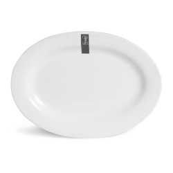 ASSIETTE OVALE BLANC