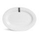 ASSIETTE OVALE BLANC