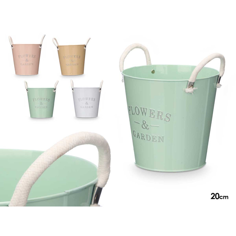 POT POIGNÉES BLANCHES ASSORT 4 COULEURS DIAM 20